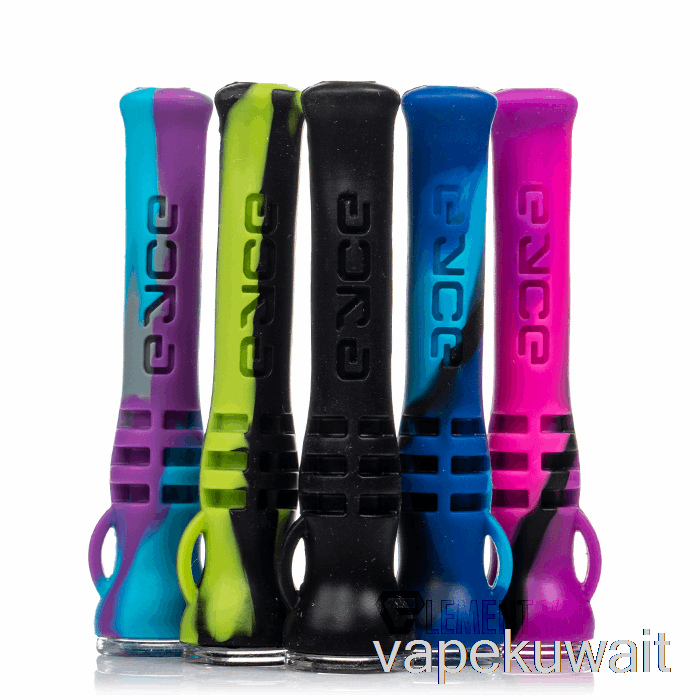 Eyce Shorty سيليكون تشيلوم ديب بلو (أسود / أزرق) نظام جراب Vape